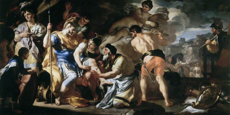 Wenus z Iapisem leczący rannego Eneasza - Francesco Solimena