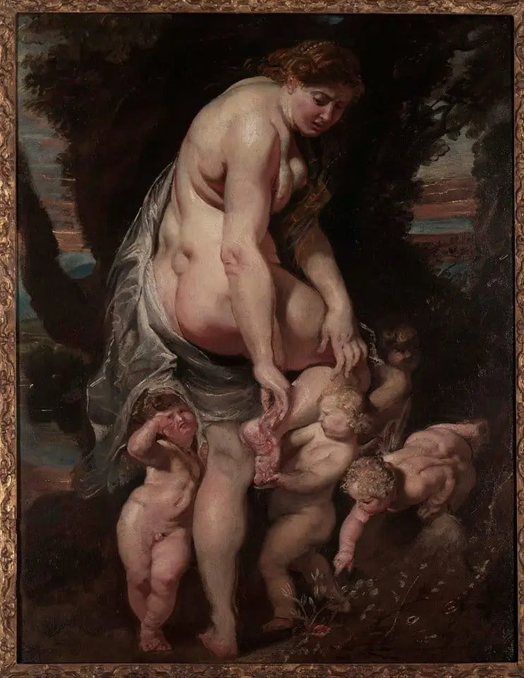 Zraniona Wenus przez kolec - Peter Paul Rubens