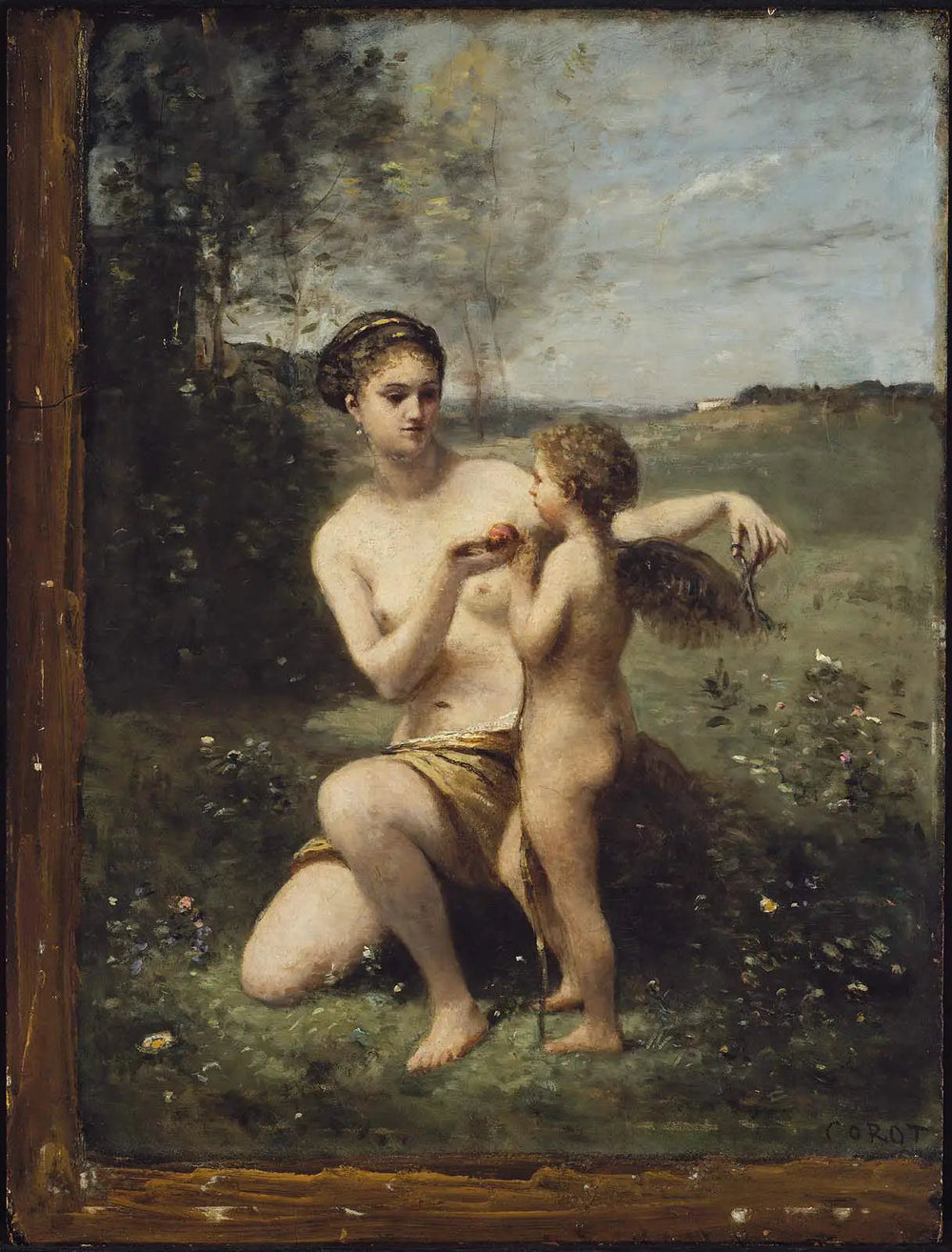 Vénus coupant les ailes de Cupidon - Jean-Baptiste Camille Corot - Alpha Reproduction