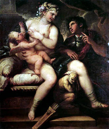 Wenus, Kupidyn i Mars - Luca Giordano