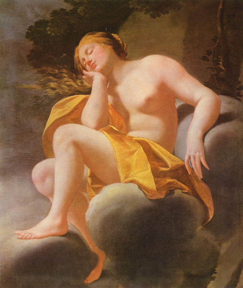 Śpiąca Wenus na chmurach - Simon Vouet