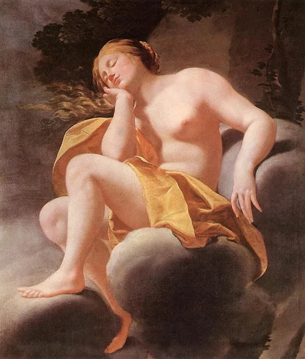 Śpiąca Wenus na chmurach - Simon Vouet