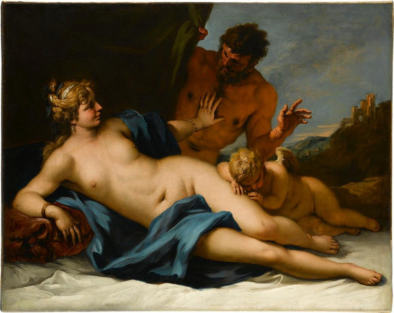 Wenus zaskoczona przez satyra - Sebastiano Ricci