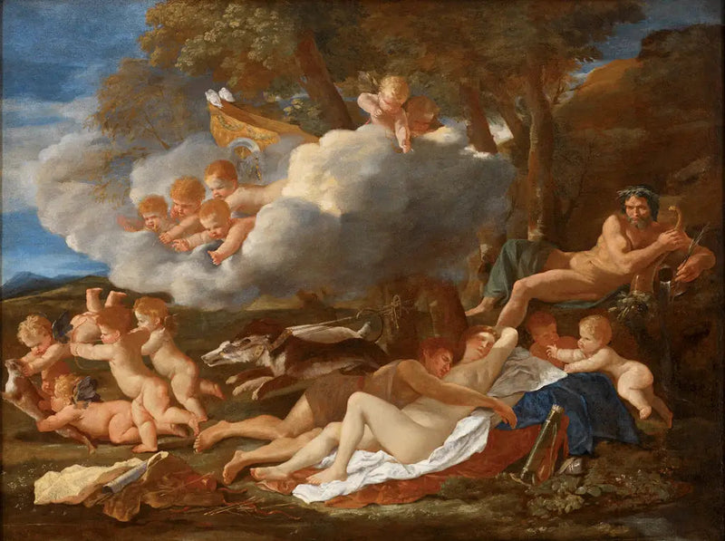 Wenus i Adonis - Nicolas Poussin