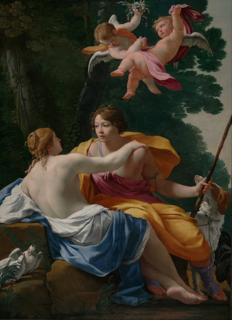 Wenus i Adonis - Simon Vouet