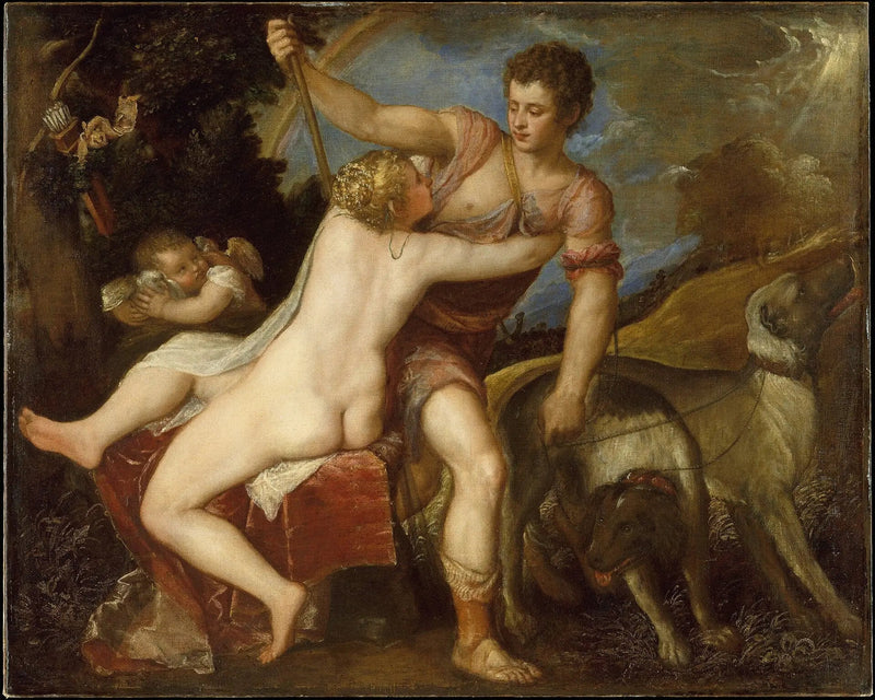 Wenus i Adonis - Titian