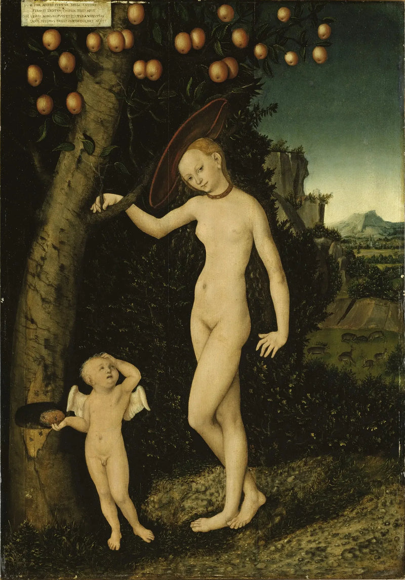 Wenus i Kupidyn jako złodziej miodu - Lucas Cranach Starszy
