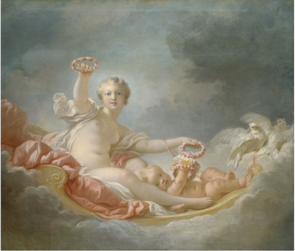 Vénus et Cupidon (Jour) - Jean-Honoré Fragonard - Alpha Reproduction