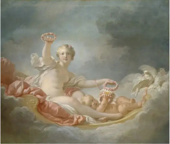 Wenus i Kupidyn (Dzień) - Jean-Honoré Fragonard