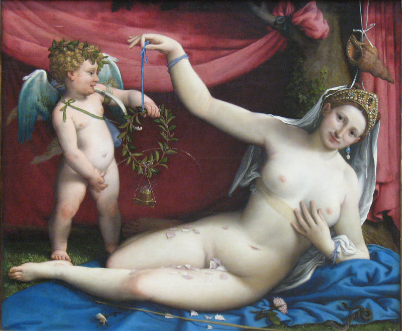 Wenus i Kupidyn - Lorenzo Lotto