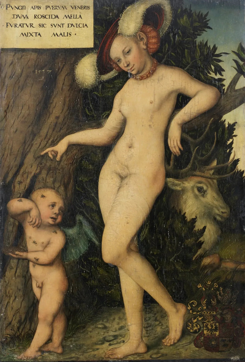 Wenus i Kupidyn - Lucas Cranach Starszy