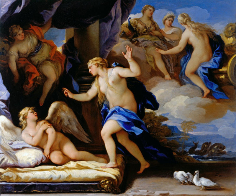 Wenus grzmi Kupidyn - Luca Giordano