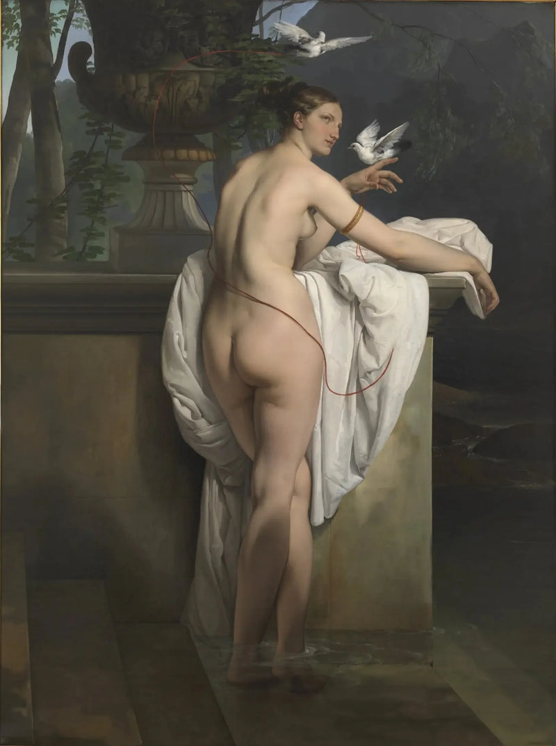 Wenus bawiąca się z dwoma gołębiami - Francesco Hayez