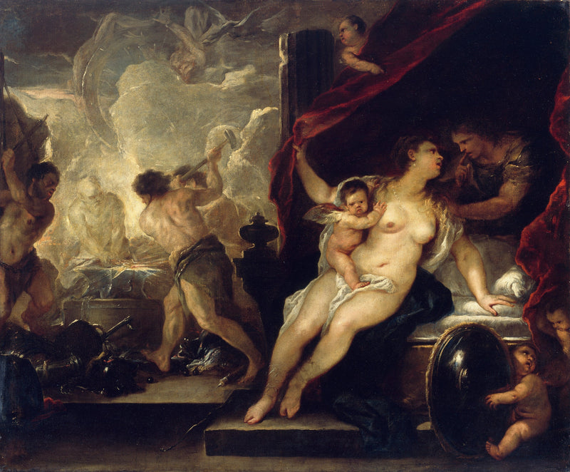 Wenus, Mars i kuźnia Wulkana - Luca Giordano