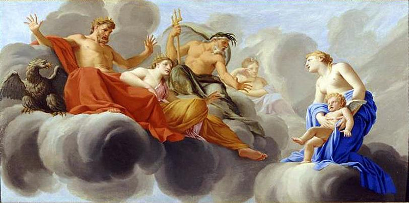 Wenus przedstawia miłość Jowiszowi - Eustache Le Sueur