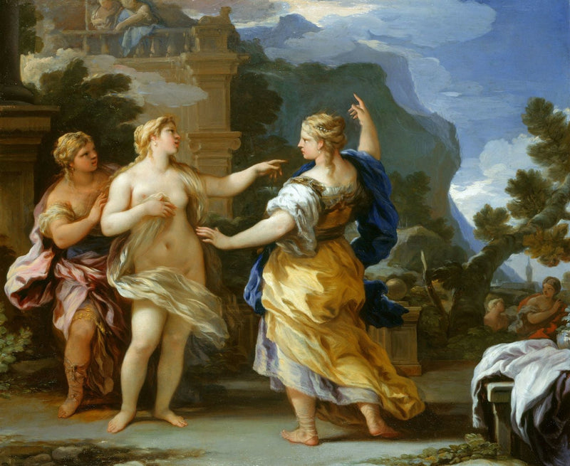 Wenus karze Psychę za zadanie - Luca Giordano