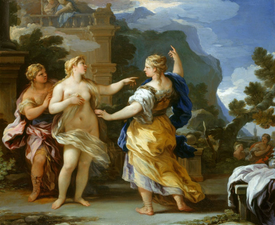 Wenus karze Psychę za zadanie - Luca Giordano