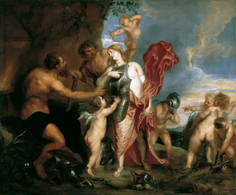 Wenus otrzymująca broń Eneasza od Wulkana - Antoine van Dyck