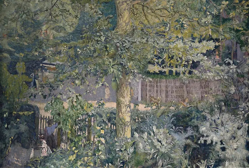 Verdure (Feuillage. Chêne et vendeur de fruits) - Édouard Vuillard image 1 tableau peint à l’huile sur toile