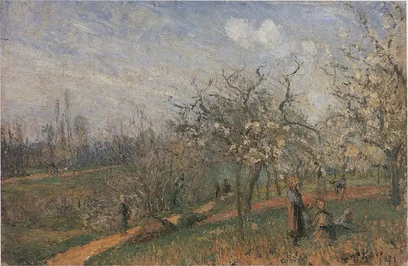 Kwitnący sad - Camille Pissarro