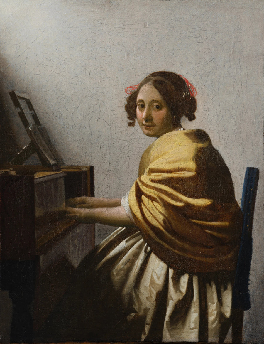 Młoda kobieta grająca na wirginale - Johannes Vermeer