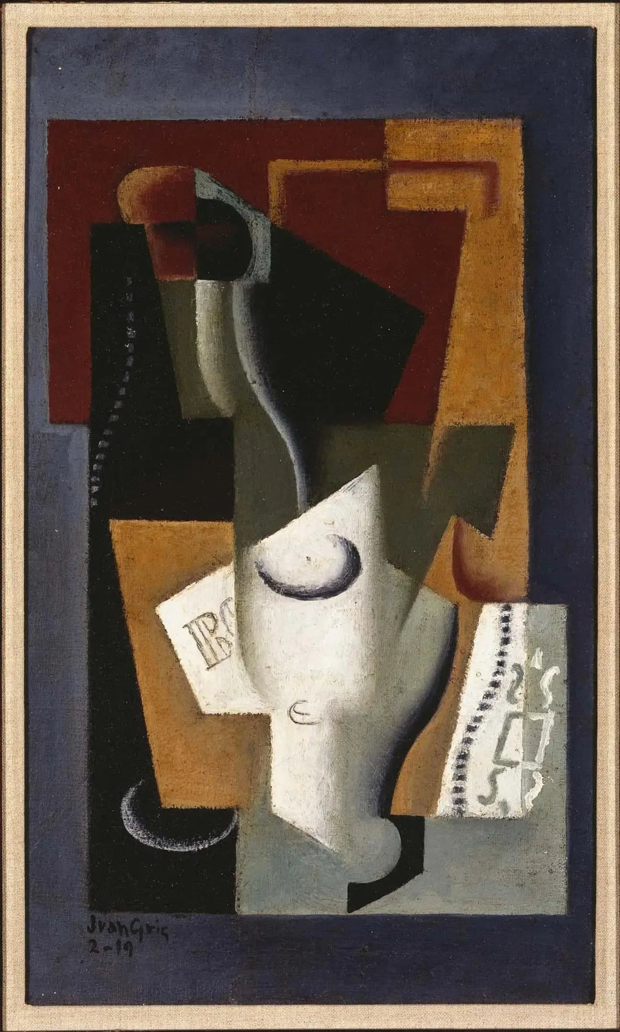 Szkło i butelka - Juan Gris
