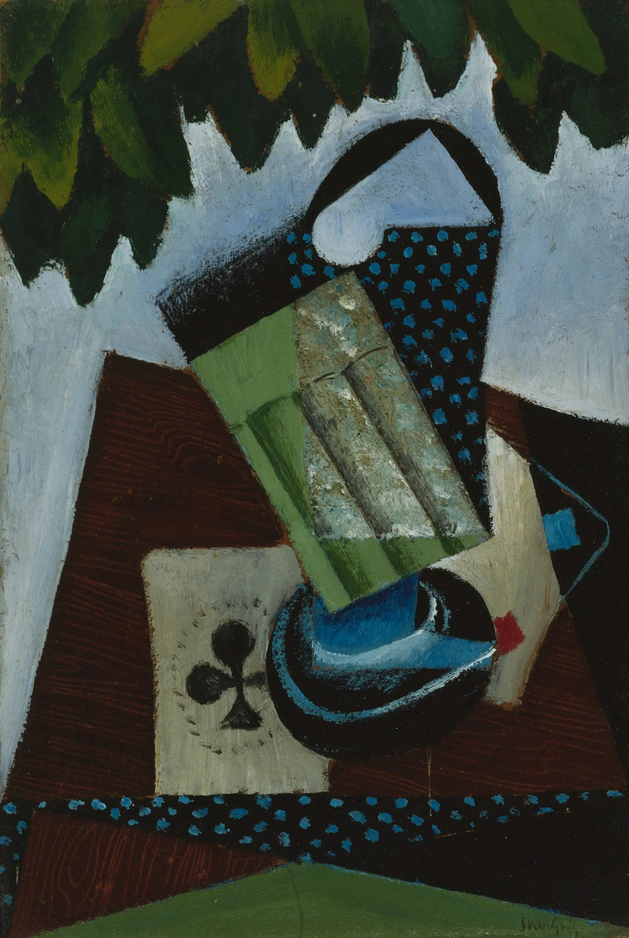 Szkło i karty do gry - Juan Gris