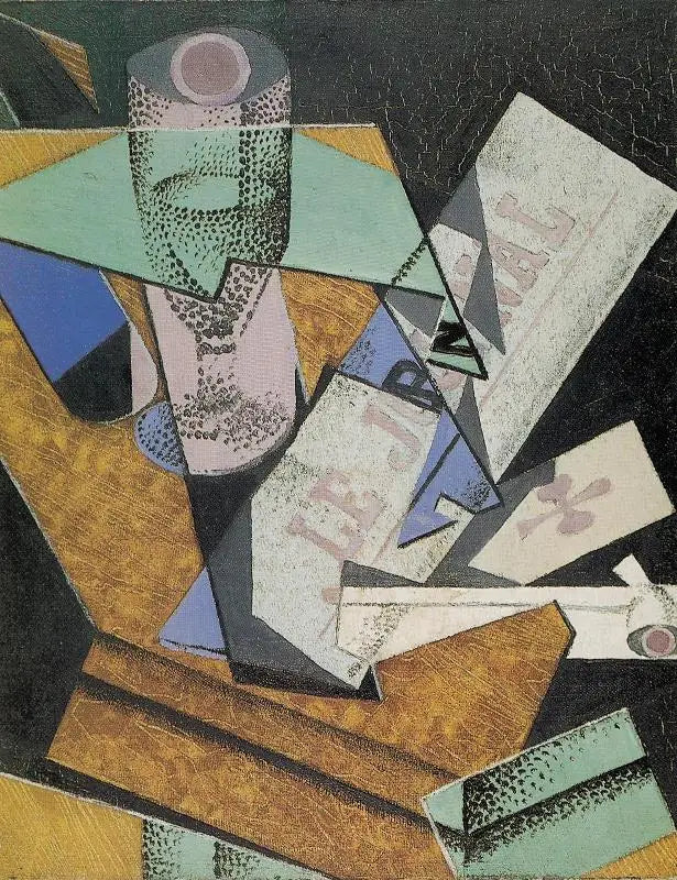 Szkło i Gazeta - Juan Gris
