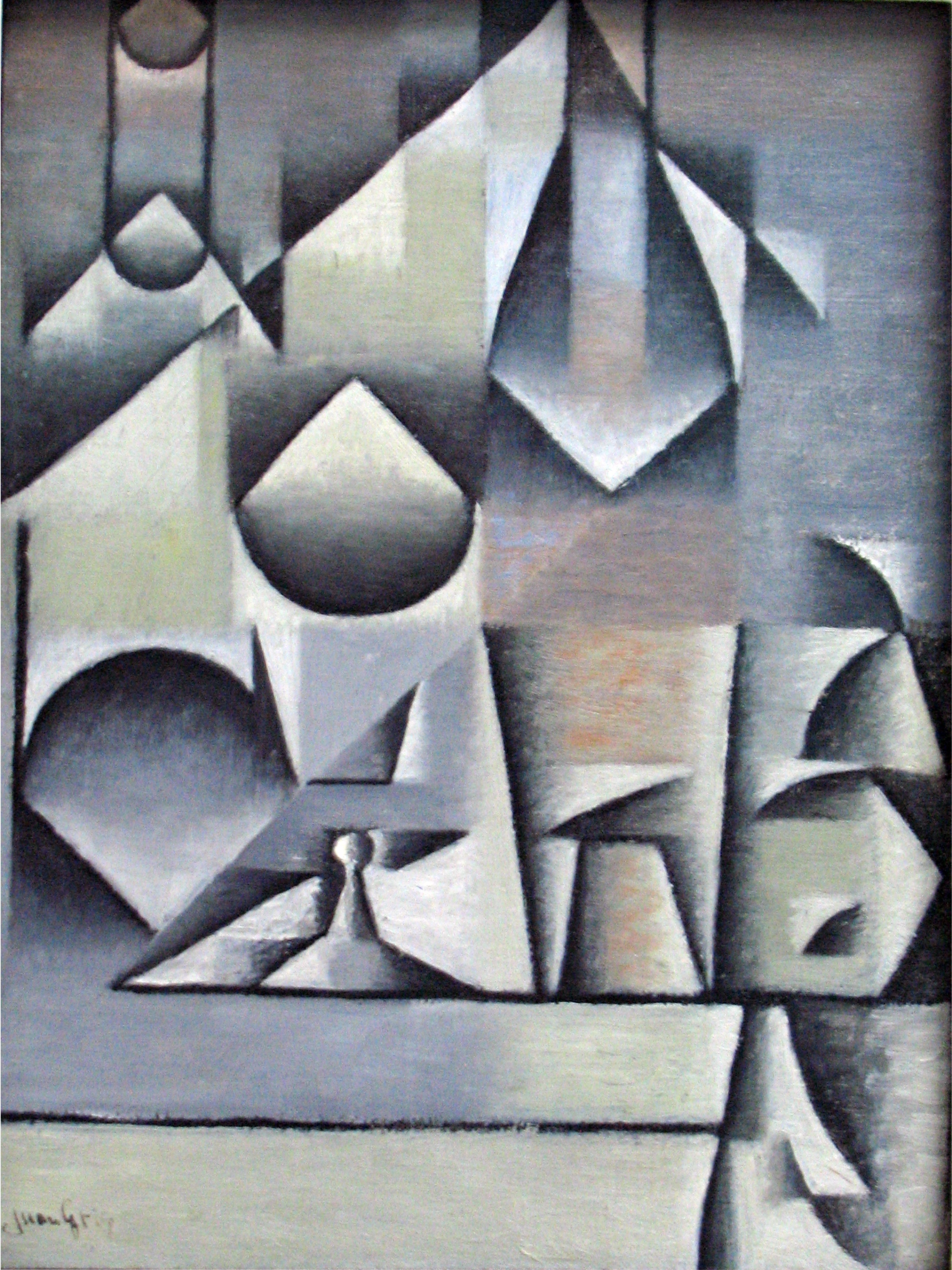 Szklanki i butelki - Juan Gris