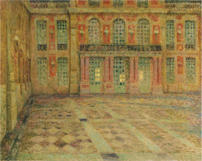 Wersal: Dziedziniec honorowy - Henri Le Sidaner