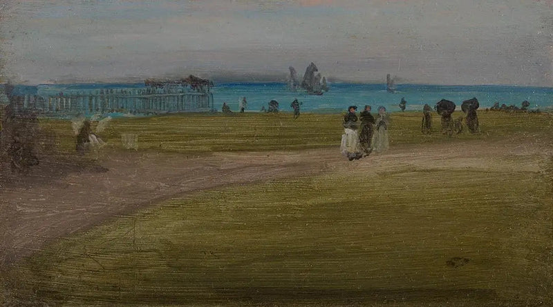 Zielony i Fioletowy: Wieczorny Spacer - James Abbott McNeill Whistler