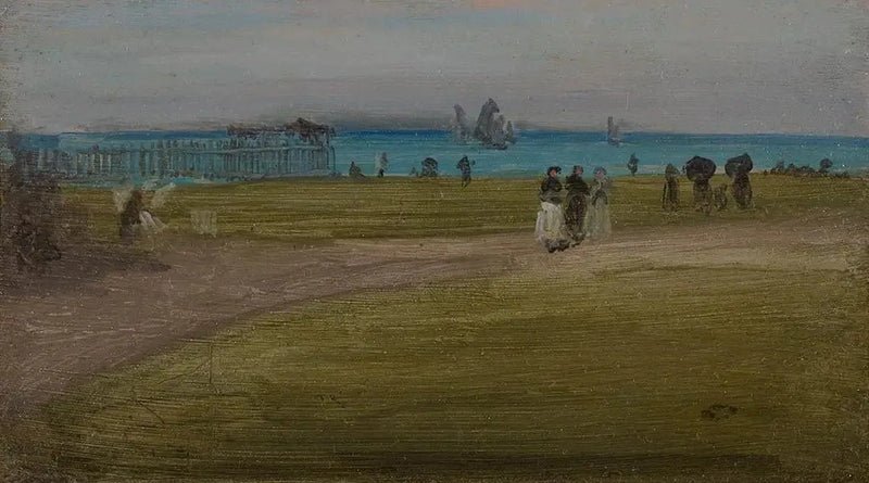 Zielony i Fioletowy: Wieczorny Spacer - James Abbott McNeill Whistler