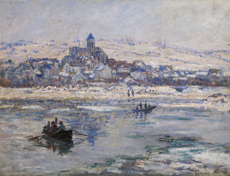Vétheuil zimą W507 - Claude Monet
