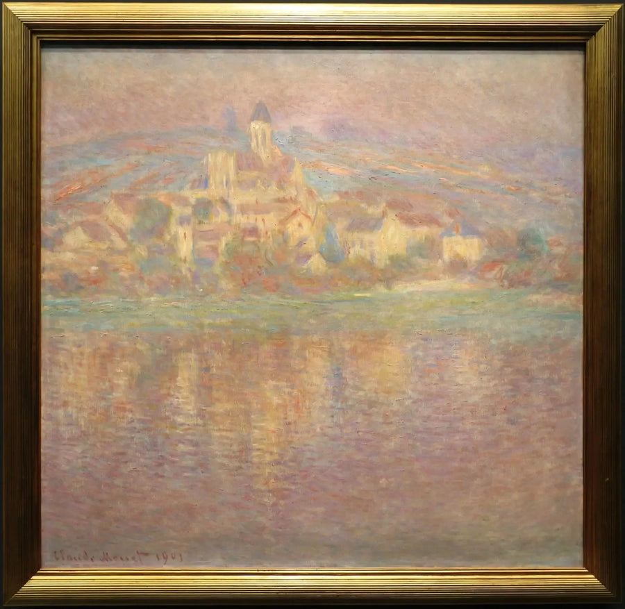 Vétheuil, zachód słońca - Claude Monet
