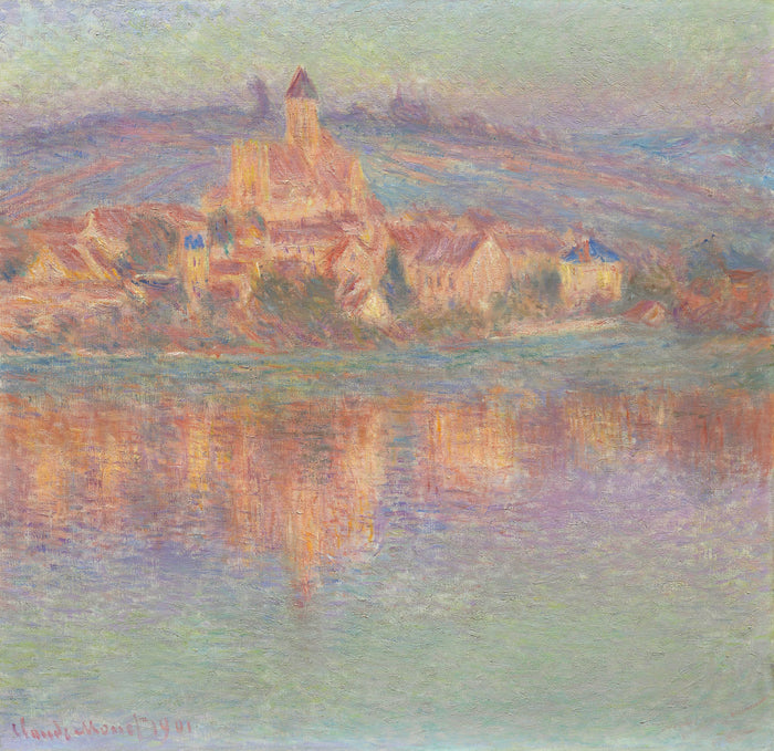 Vétheuil, efekt wieczorny - Claude Monet