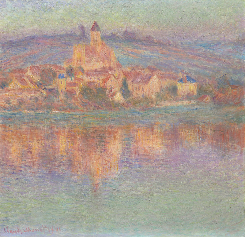 Vétheuil, efekt wieczorny - Claude Monet