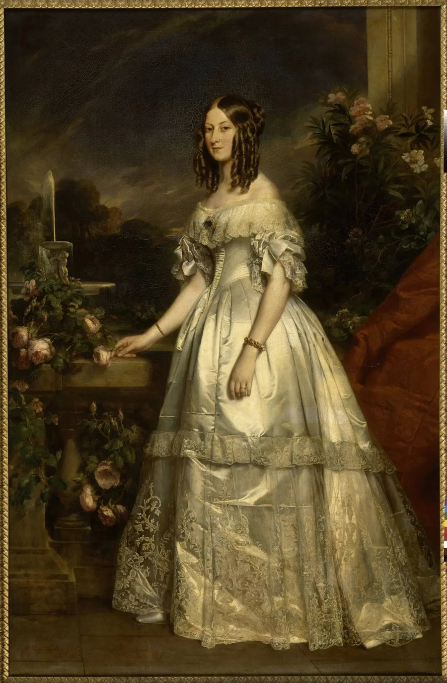Wiktoria-Augusta-Antoinette z Saksonii-Coburg-Gotha, księżna de Nemours - Franz Xaver Winterhalter