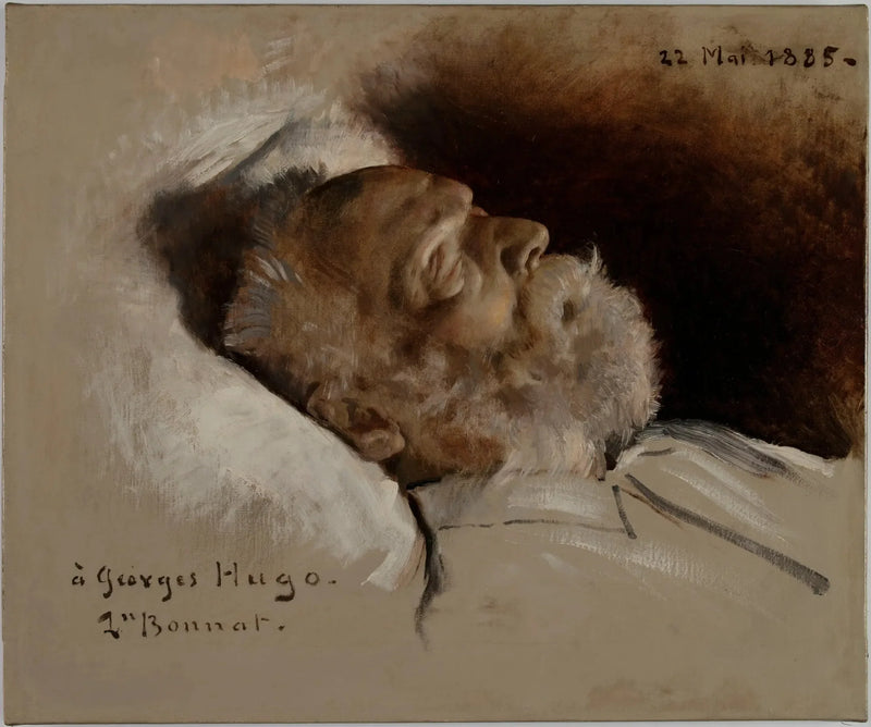 Victor Hugo na swoim łożu śmierci - Léon Bonnat