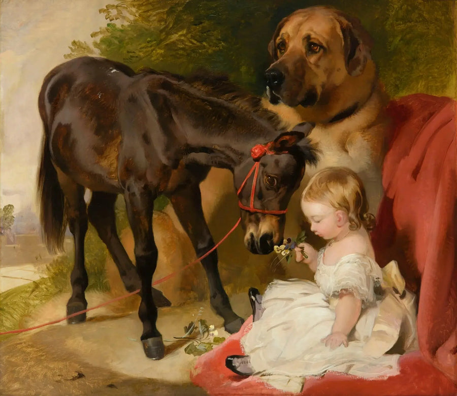 Victoria, księżniczka królewska, z kucykiem - Edwin Henry Landseer