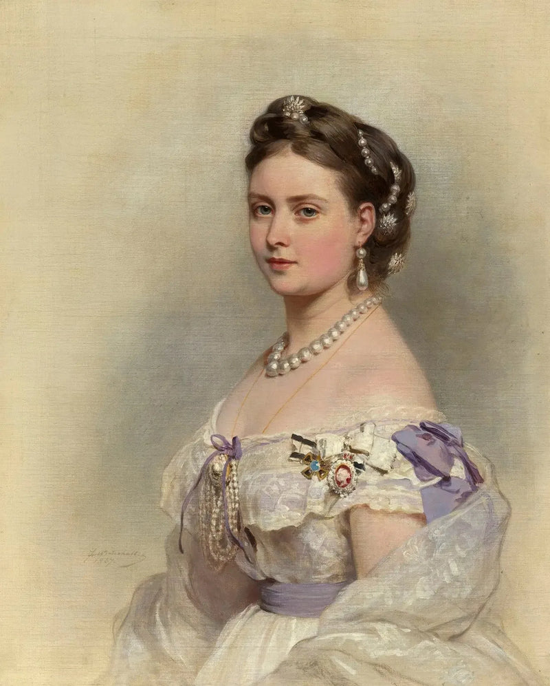 Wiktoria, księżniczka królewska, dziedziczka Prus (1840-1901) - Franz Xaver Winterhalter