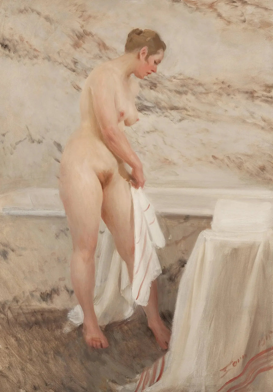 Widok na wannę - Anders Zorn