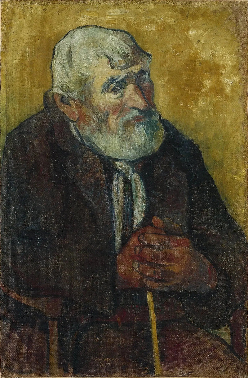 Stary człowiek z kijem - Paul Gauguin