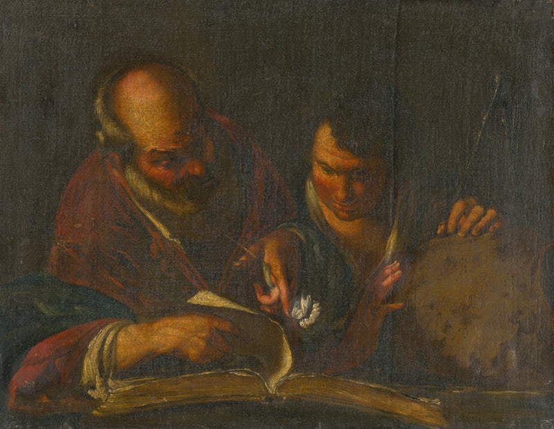 Vieil homme avec un élève - Bernardo Strozzi