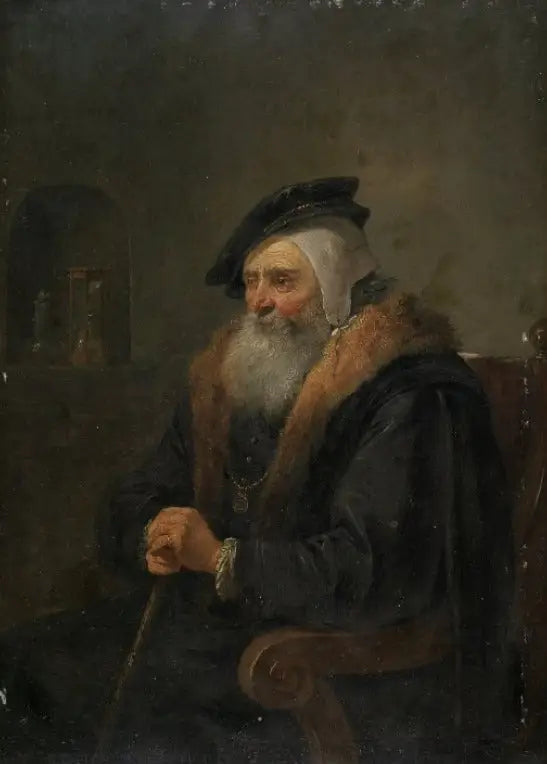 Stary mężczyzna w fotelu - David Teniers Młodszy