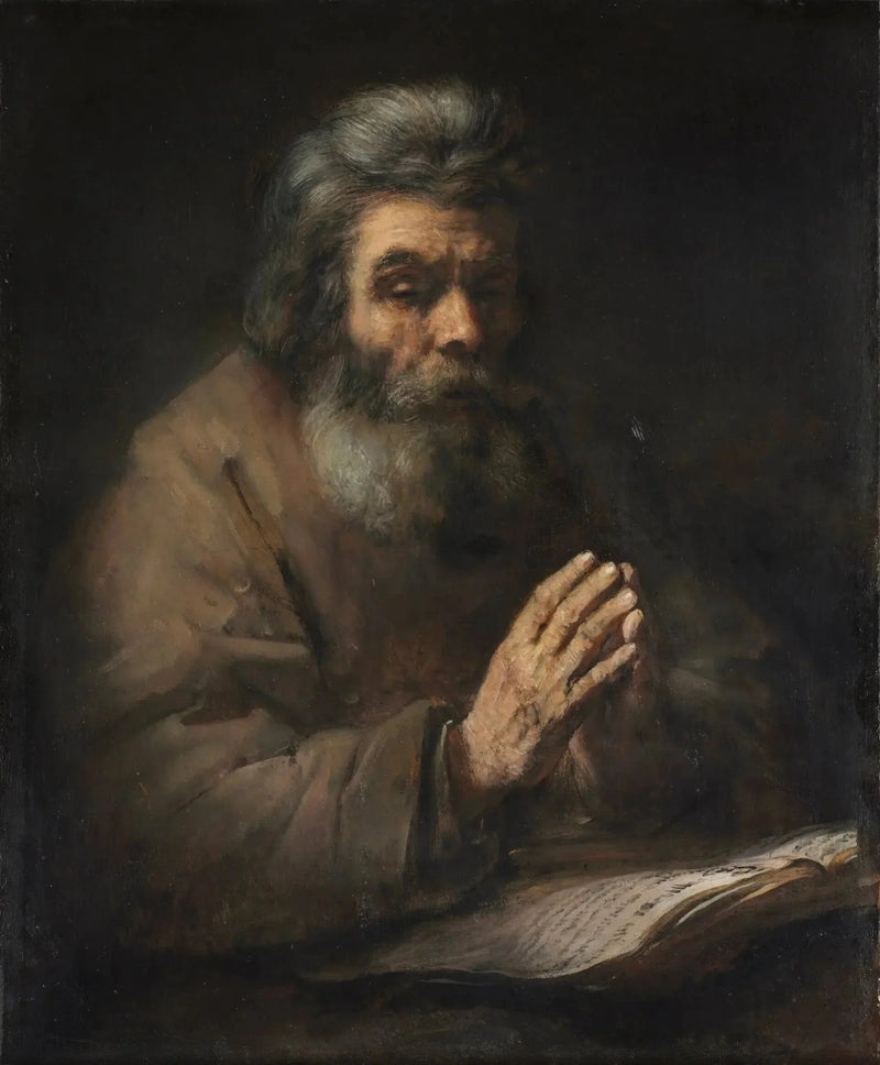 Stary mężczyzna na modlitwie - Rembrandt