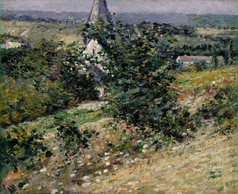 Stary kościół w Giverny - Theodore Robinson