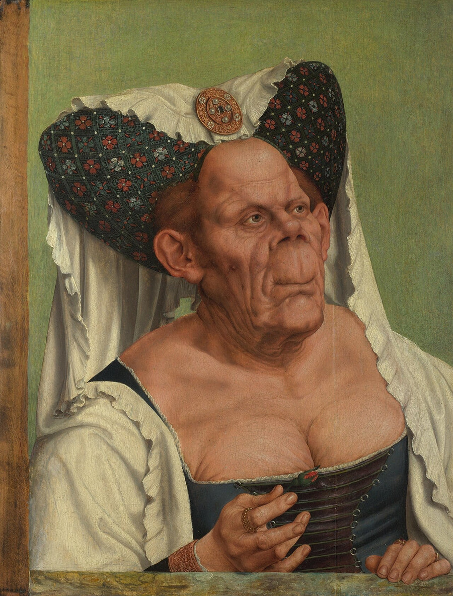 Stara kobieta groteskowa - Quentin Metsys