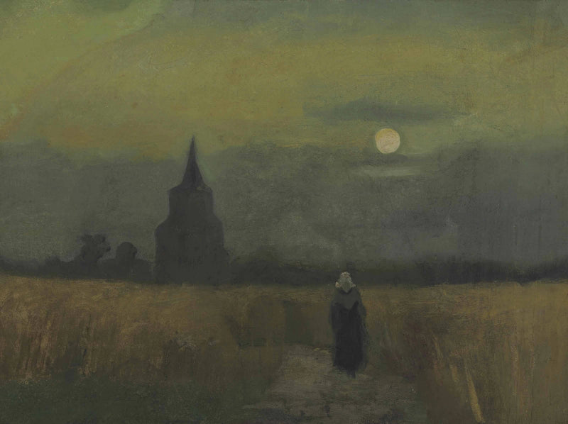 Stara wieża cmentarna w Nuenen - Vincent van Gogh