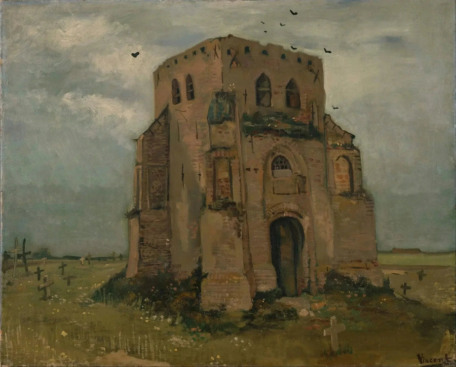 Stara wieża cmentarna w Nuenen - Vincent van Gogh