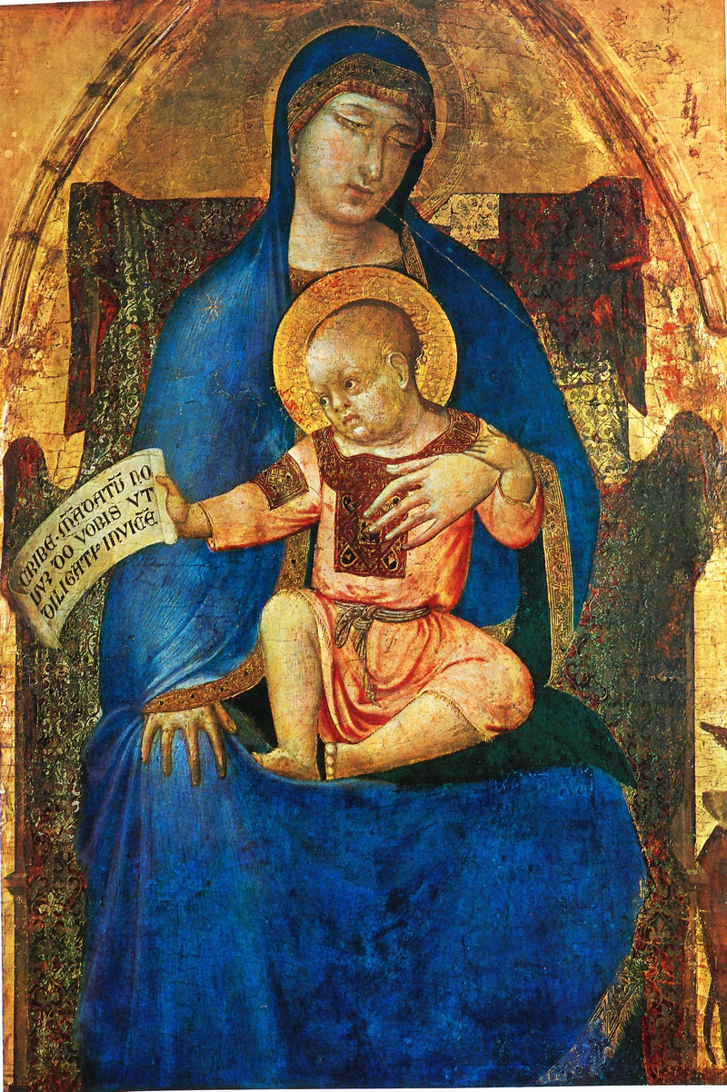 Dziewica z Dzieciątkiem - Ambrogio Lorenzetti